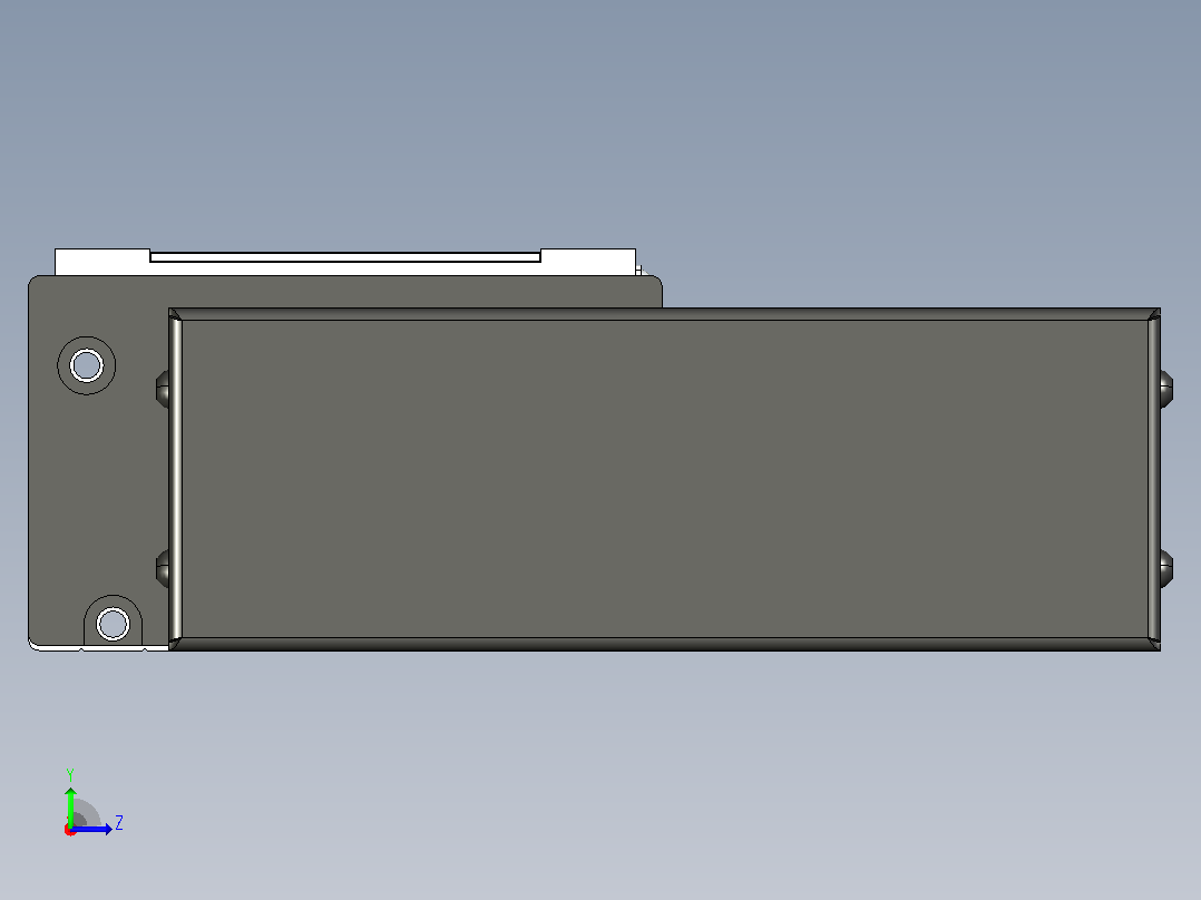 FSL120 直线模组[FSL120-E1300-10C7-BL-T40]左视图