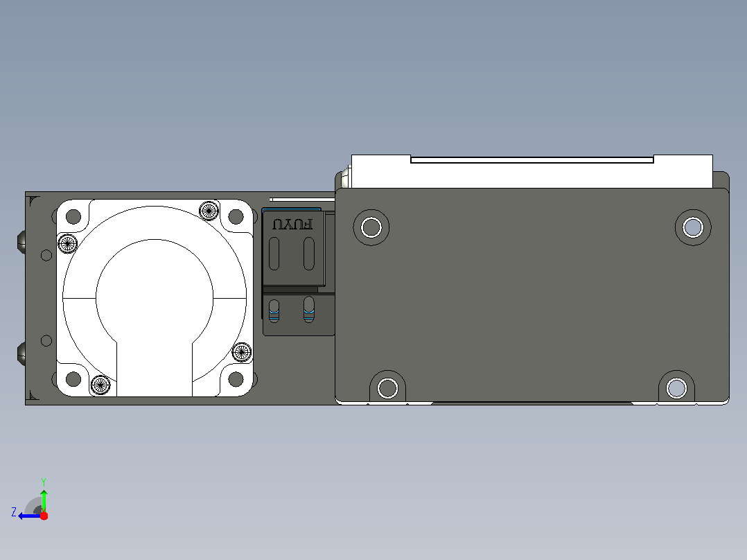 FSL120 直线模组[FSL120-E1300-10C7-BL-T40]右视图