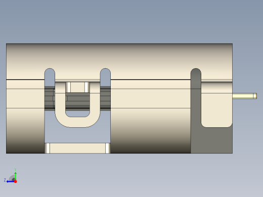 USB C 连接器水平板载 1.6mm右视缩略图