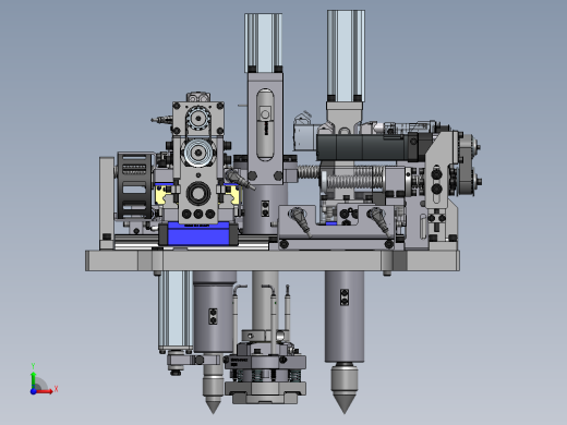 汽车行业丝杆变位(测量，顶尖压持)机构sw18前视缩略图