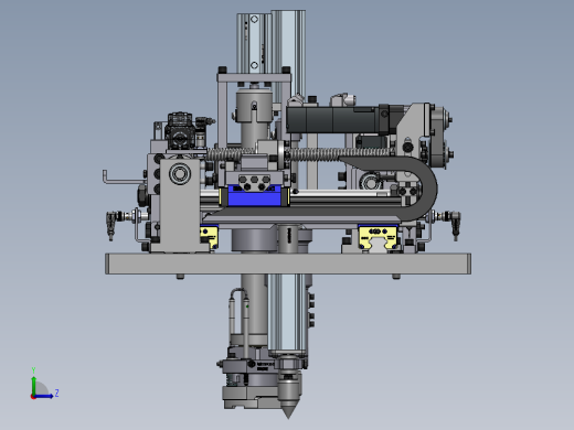 汽车行业丝杆变位(测量，顶尖压持)机构sw18左视缩略图