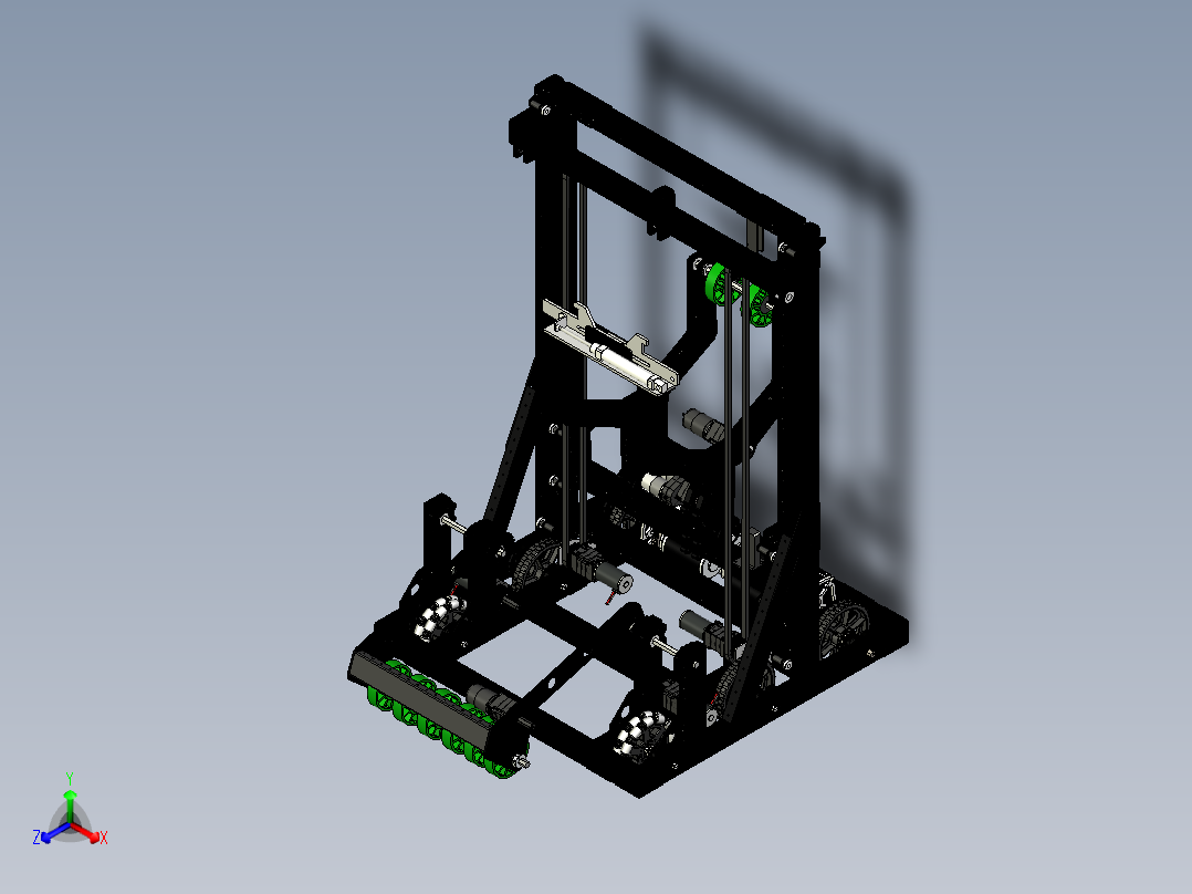 FRC 4635 slimer 2019机器人车3D图纸 STP格式主视图