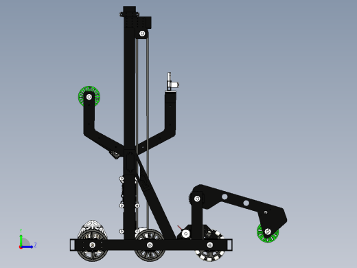 FRC 4635 slimer 2019机器人车3D图纸 STP格式左视缩略图