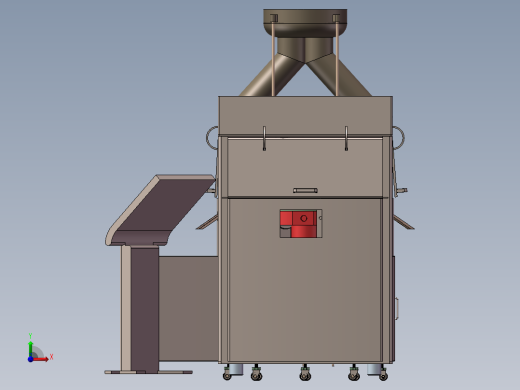 旋转式医药压片机3D图纸H458前视缩略图