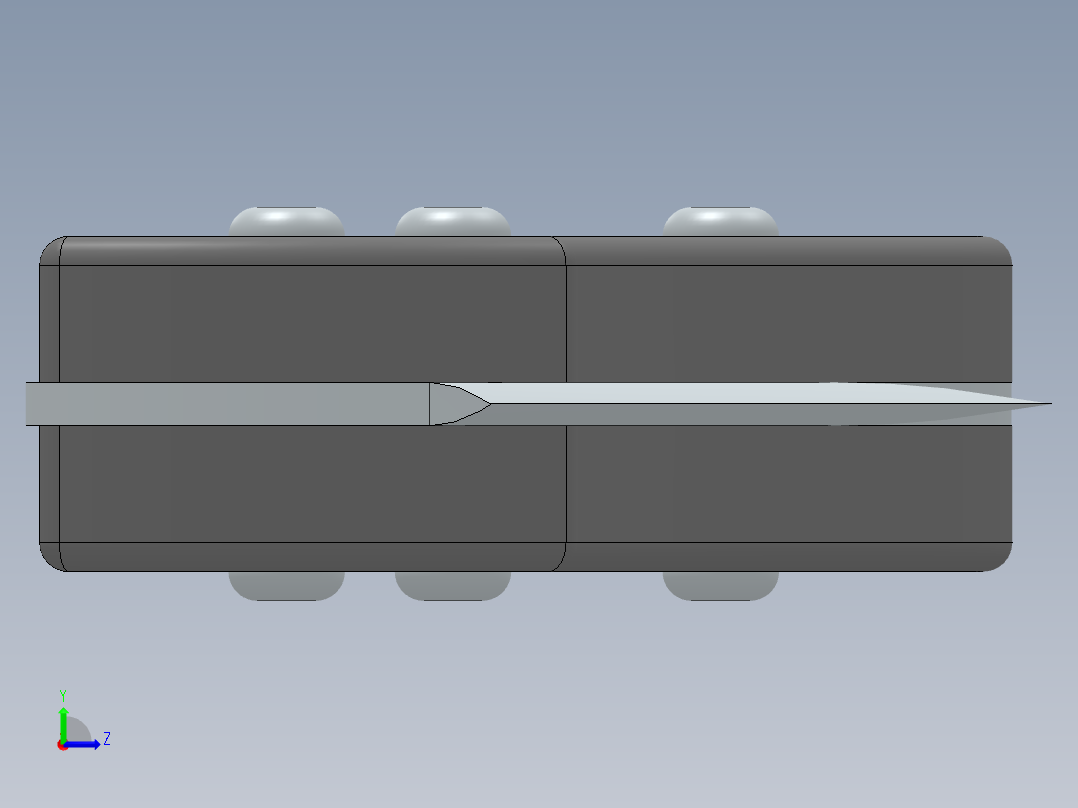 工艺刀渲染左视图