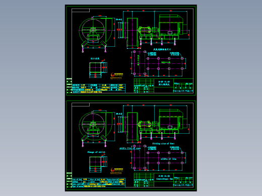 Y8-39 161.4D 风机两总装图
