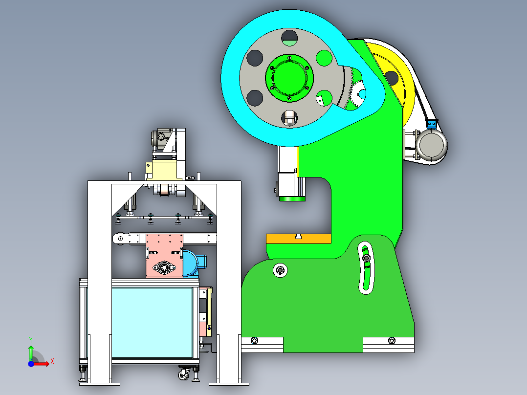 冲床取料整机前视图