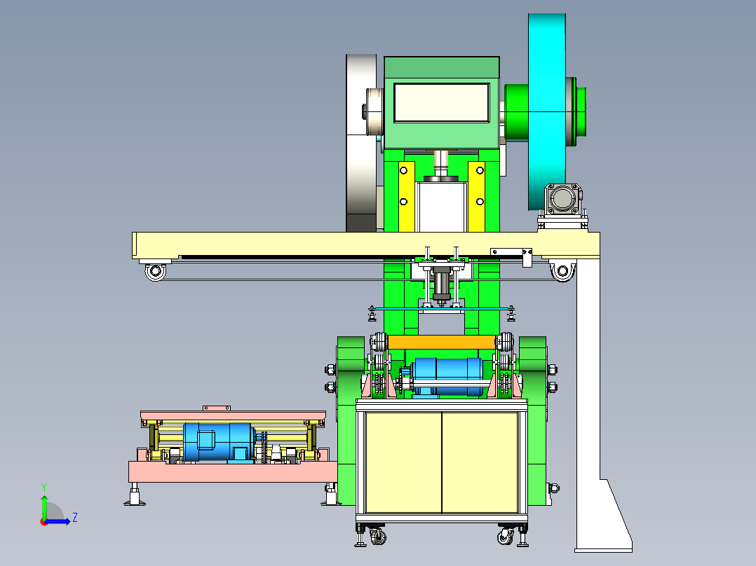 冲床取料整机左视图