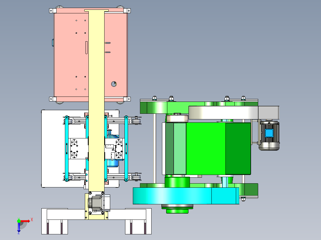 冲床取料整机俯视图