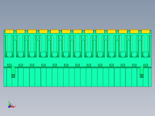 DEGSON 2EDG 系列 5.08mm 可插拔接线端子组-2EDGKD-5.08-13P-14-00AH前视缩略图