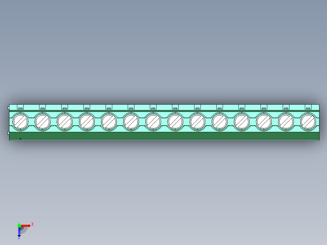 DEGSON DG636 系列 6.357.629.52mm 接线端子-DG636-7.62-14P-14-00AH俯视图
