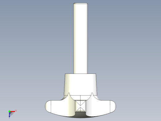 星型把手2473-3D多系列多零件图纸模型俯视缩略图