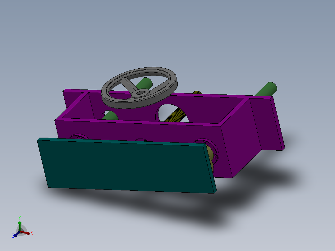 V手动升降机主视图