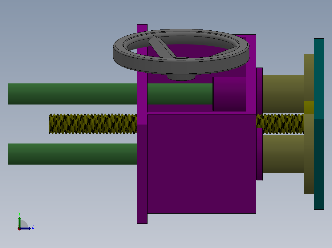 V手动升降机左视图