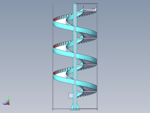 无动力螺旋滚筒线右视缩略图