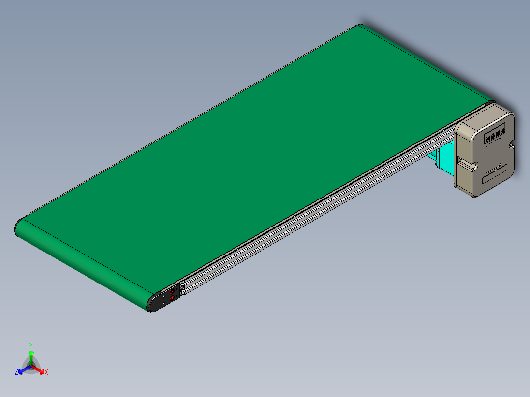 LE-XC3030-右边驱动经济型皮带线正等轴测图