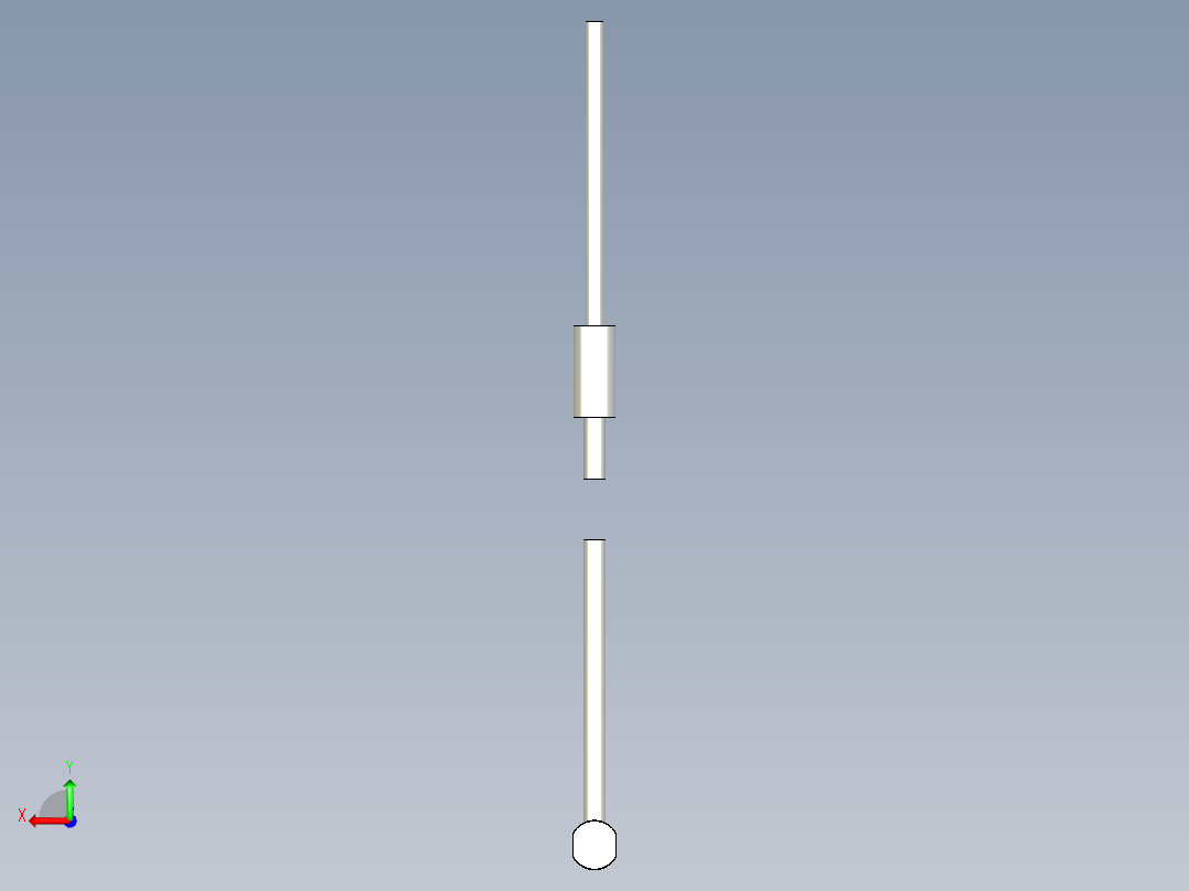耐高温玻璃光纤_漫反射型FR-GWY320_3D后视图