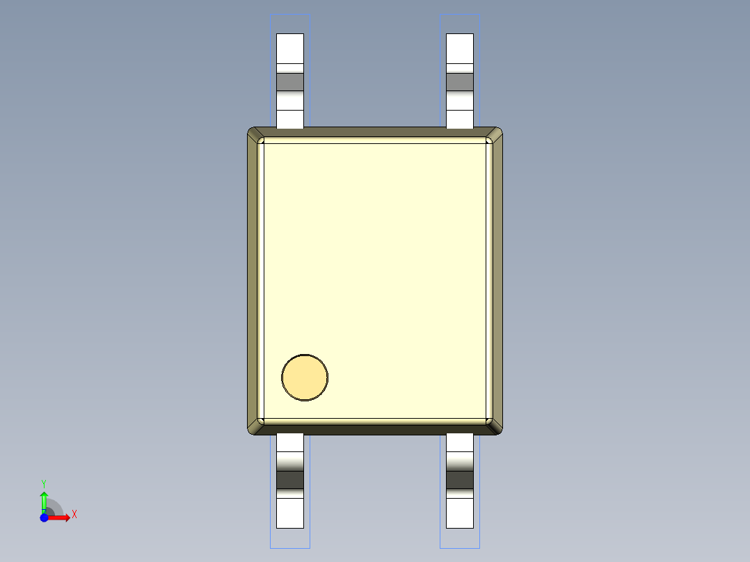 光电元件封装-miniFLAT-4-YL前视图