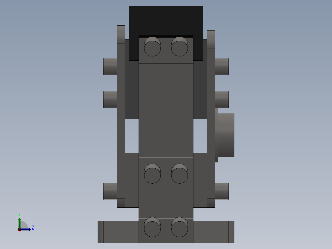 未知振动盘上料左视图