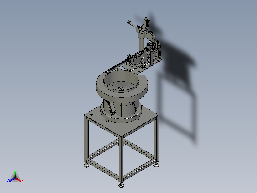 异形圆柱体产品上料（26-31）正等轴测图