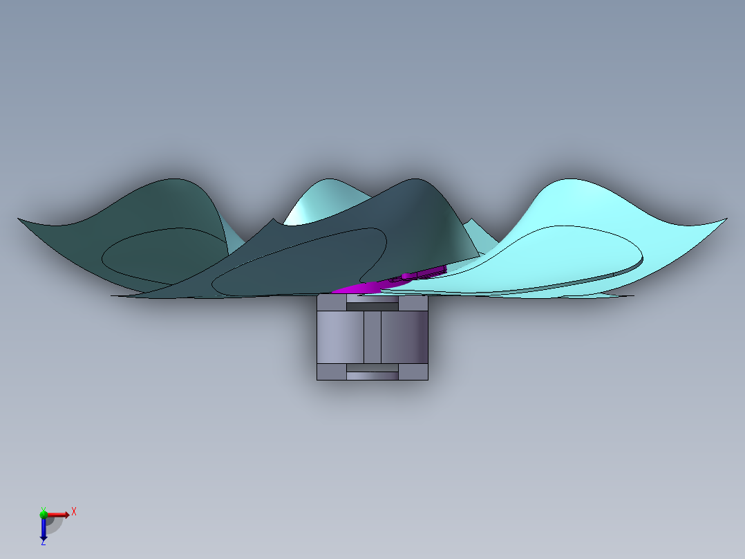 除湿系统整体图俯视图