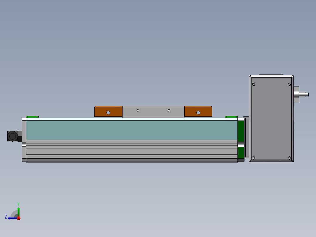 MCB同步带全封闭MCB14-LU-200W右视图