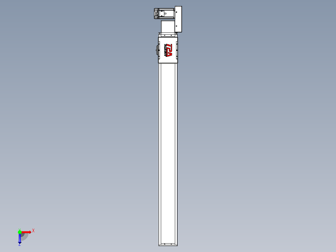 同步带全封闭直线模组TPA-HCB-110D-90-L1000-ML-Y-P40-N3俯视图