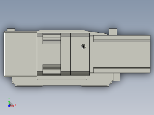 直线模组LHB21-L40-S1100-BL设计图纸前视缩略图