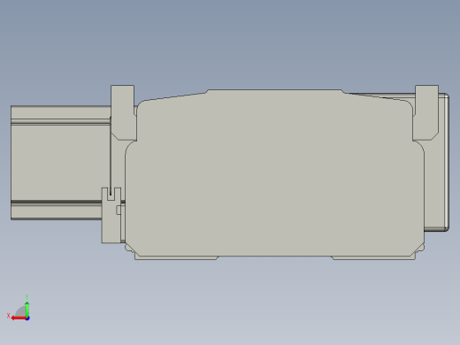 直线模组LHB21-L40-S1100-BL设计图纸后视缩略图