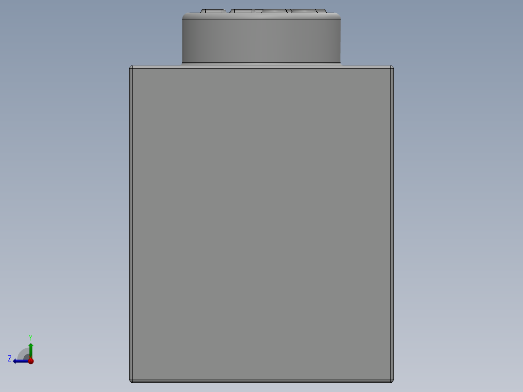乐高套装 4421基本积木-300901 White Brick 1 x 6.SLDPRT右视图