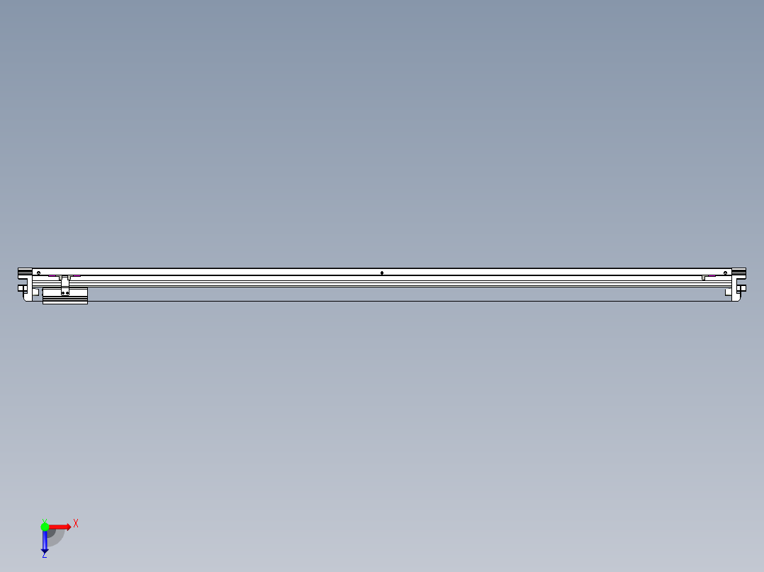 威洛博VL系列3d模型模组VL17E1Y-S1550俯视图