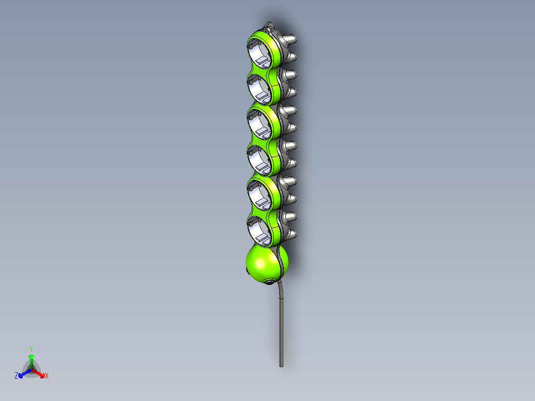 芋虫创意插座 STP正等轴测图