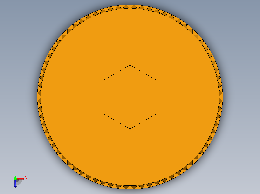 647槽楔机模具UG设计俯视图