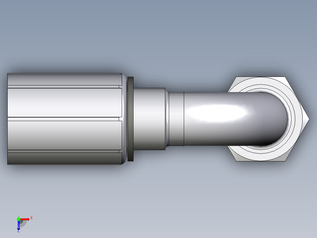 CF46系列-24°锥卡套轻型90°俯视图