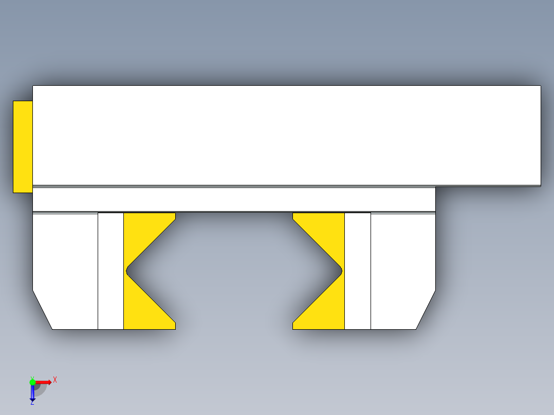 电动自定心虎钳俯视图
