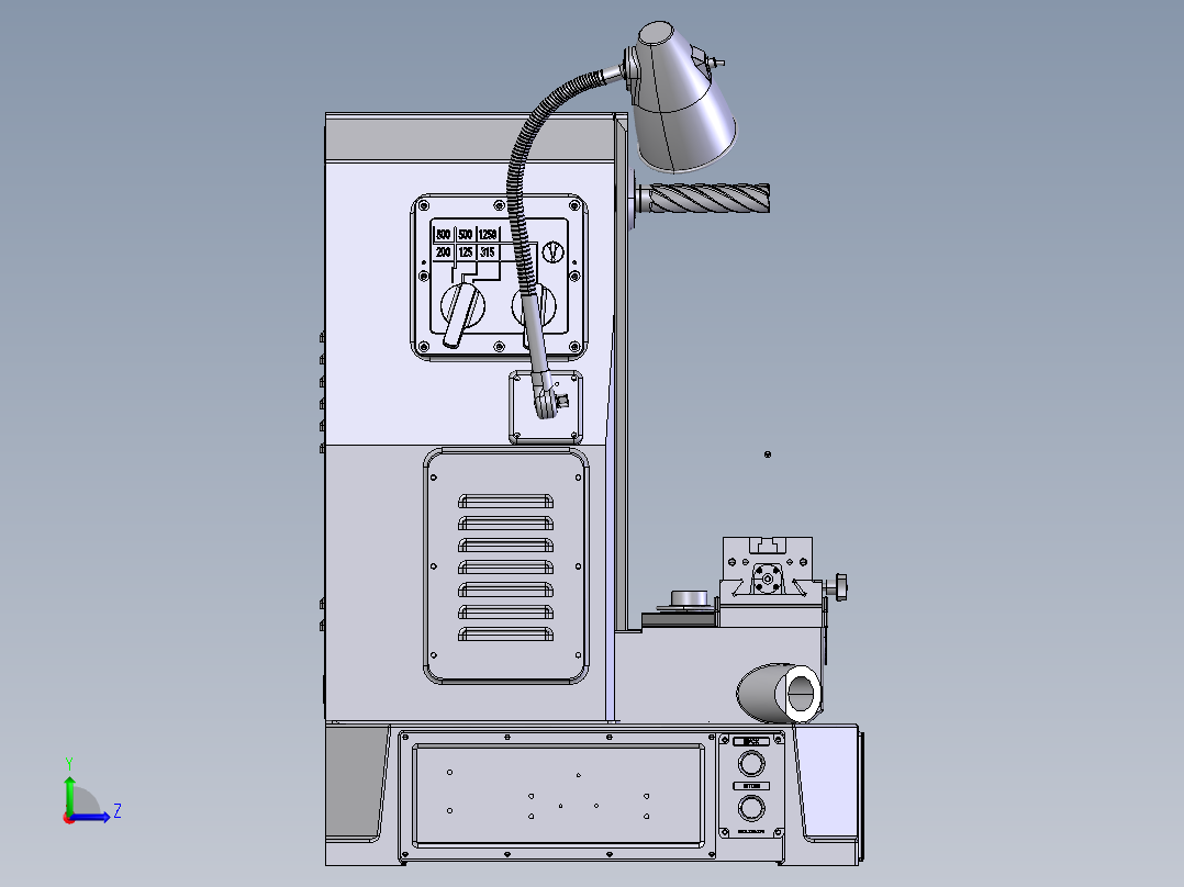 铣床、NGF-110铣床左视图