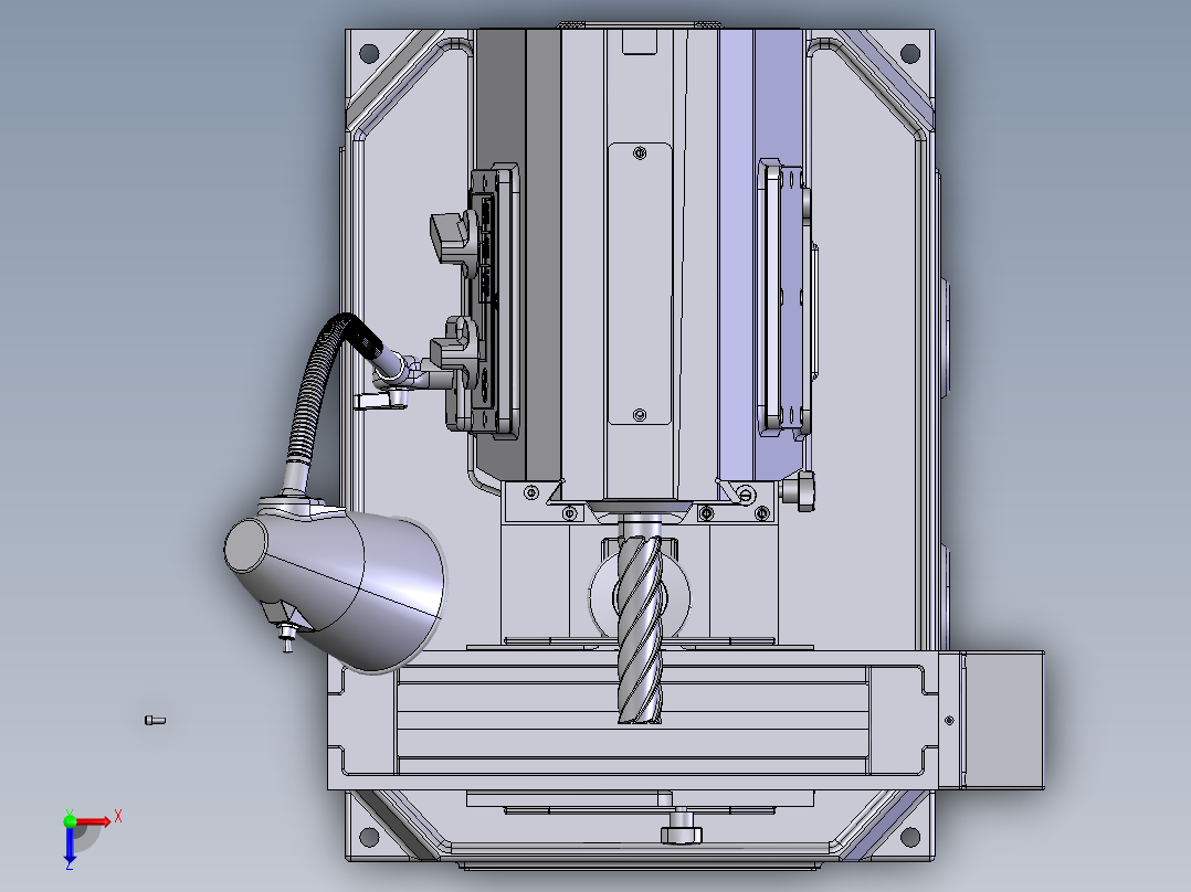 铣床、NGF-110铣床俯视图