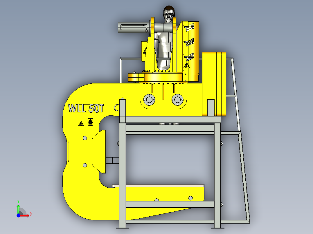 电动卷钩50T前视图