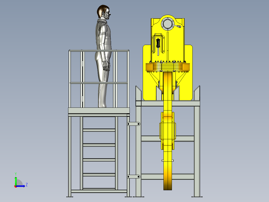 电动卷钩50T左视图