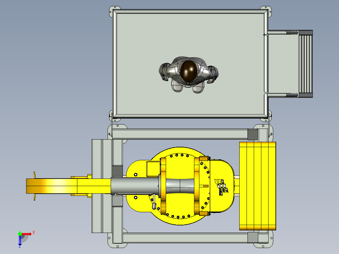电动卷钩50T俯视图
