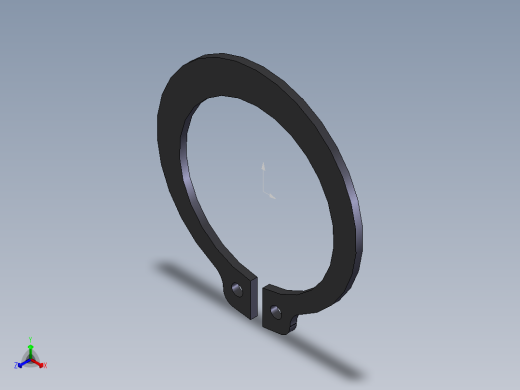 外卡簧  3001正等轴测缩略图