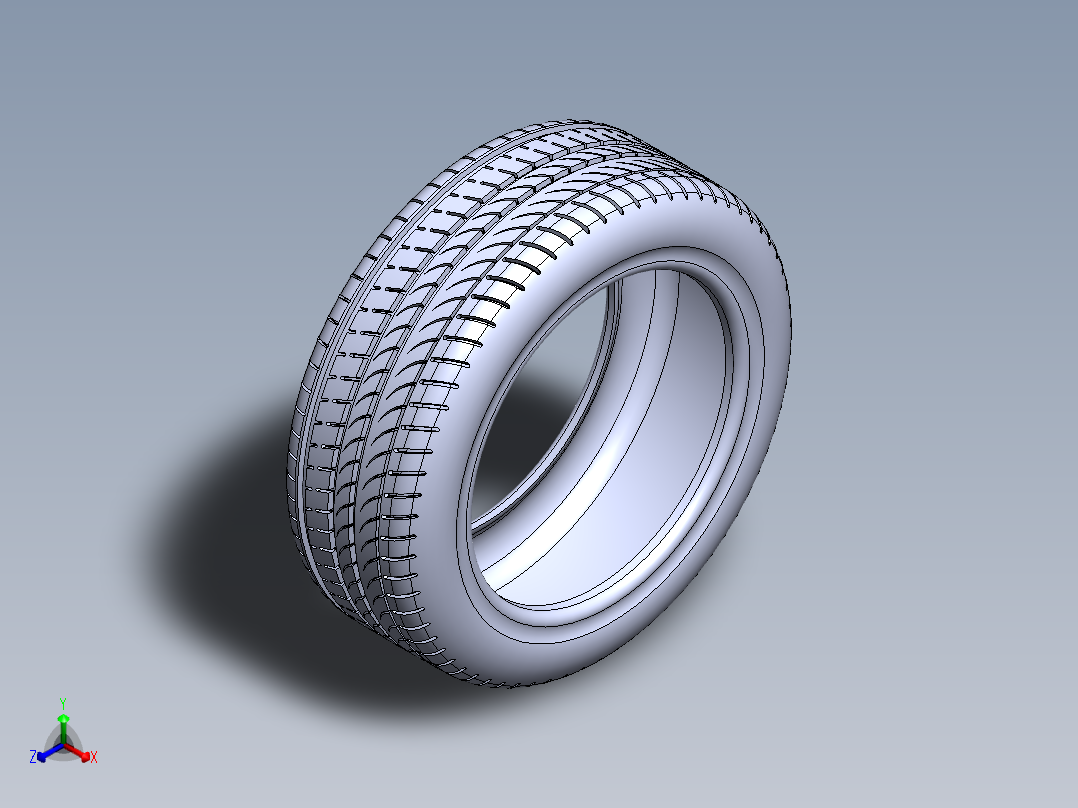 轮胎、车轮、轮毂(9)正等轴测图