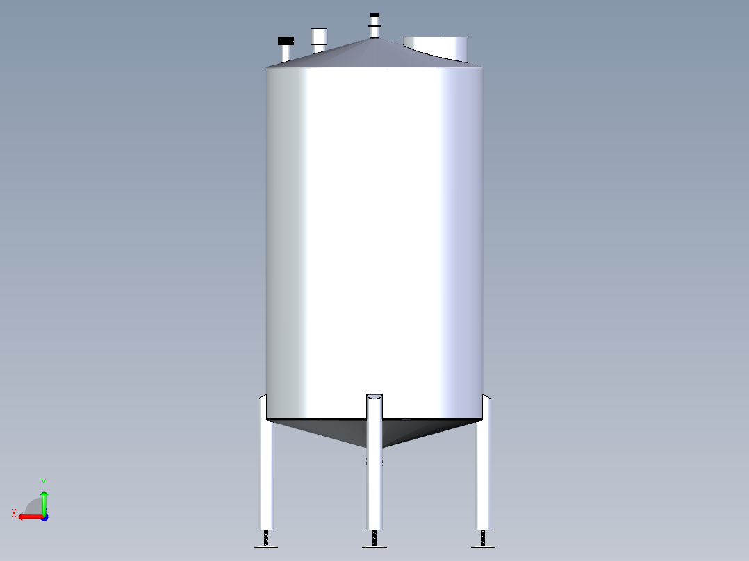 B3003619-植物油储存罐后视图