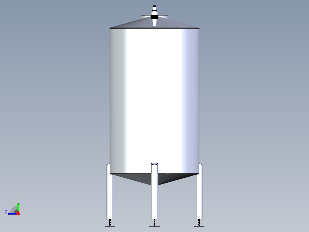 B3003619-植物油储存罐右视图