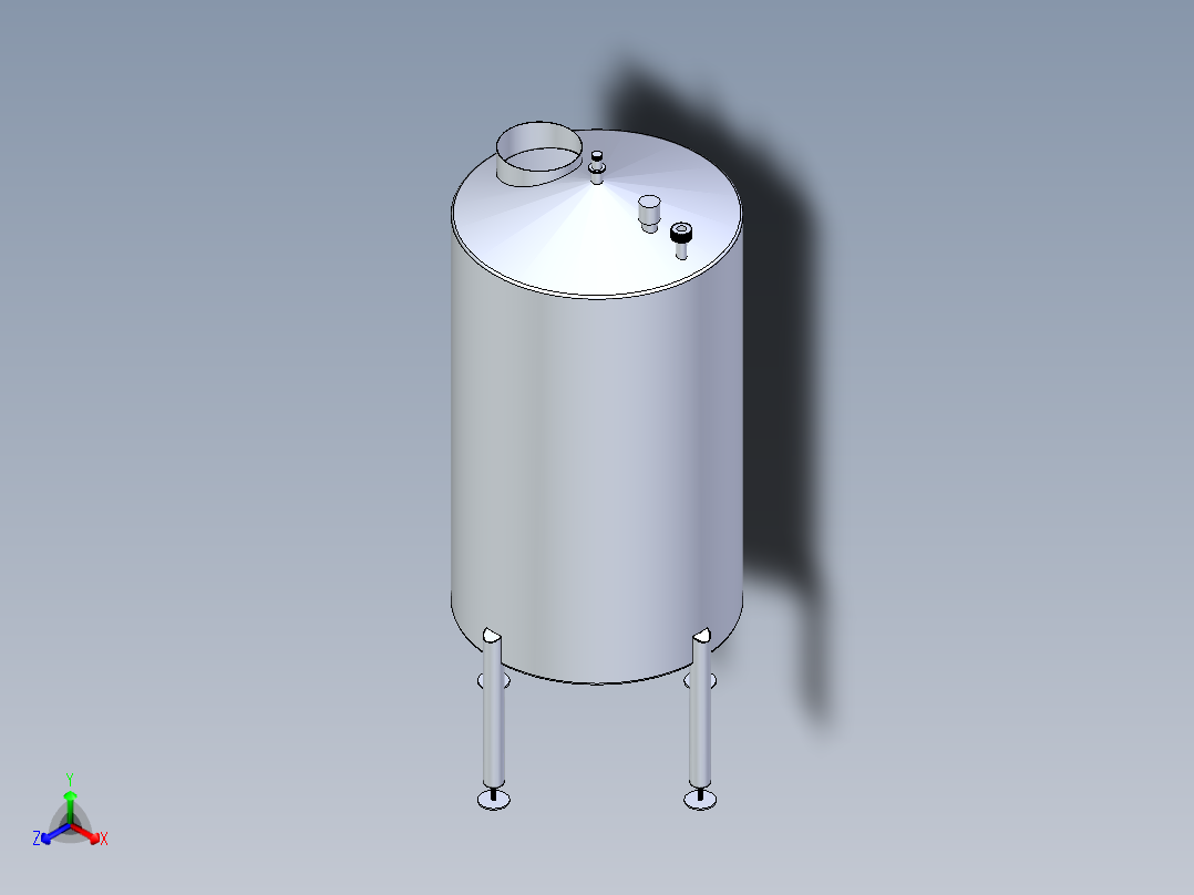 B3003619-植物油储存罐正等轴测图