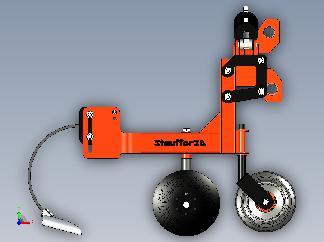 B2004147-S3D 松土机和耕作设备前视图