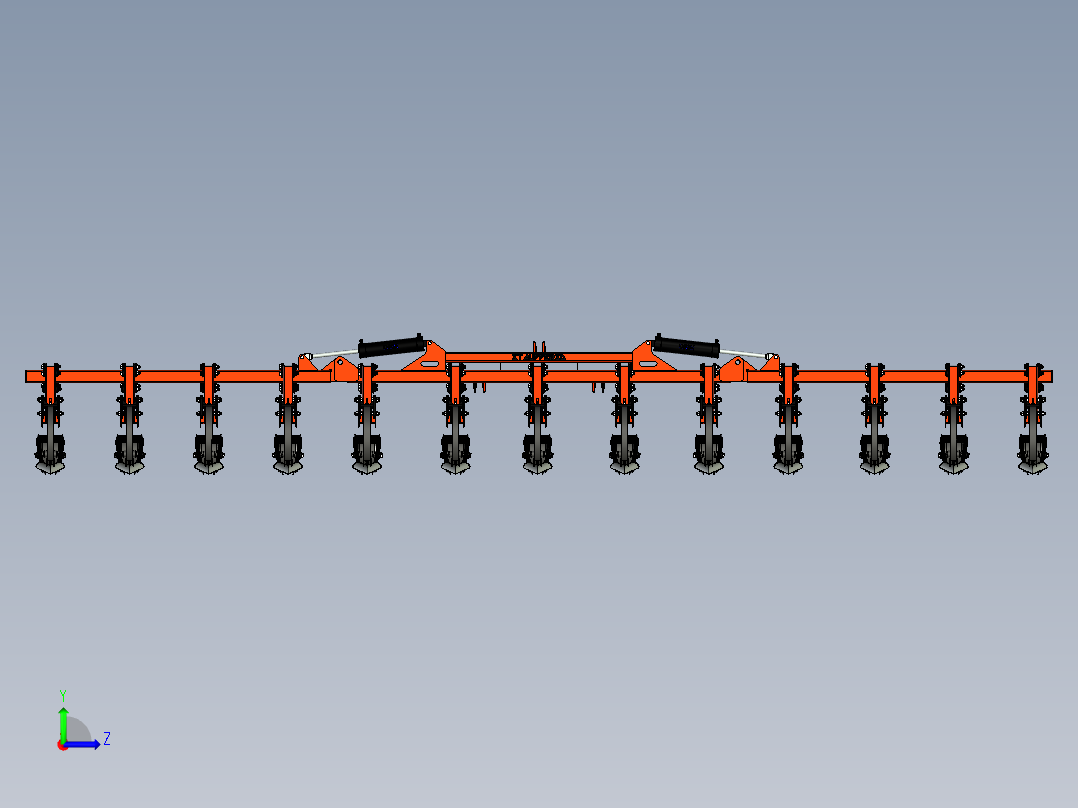 B2004147-S3D 松土机和耕作设备左视图