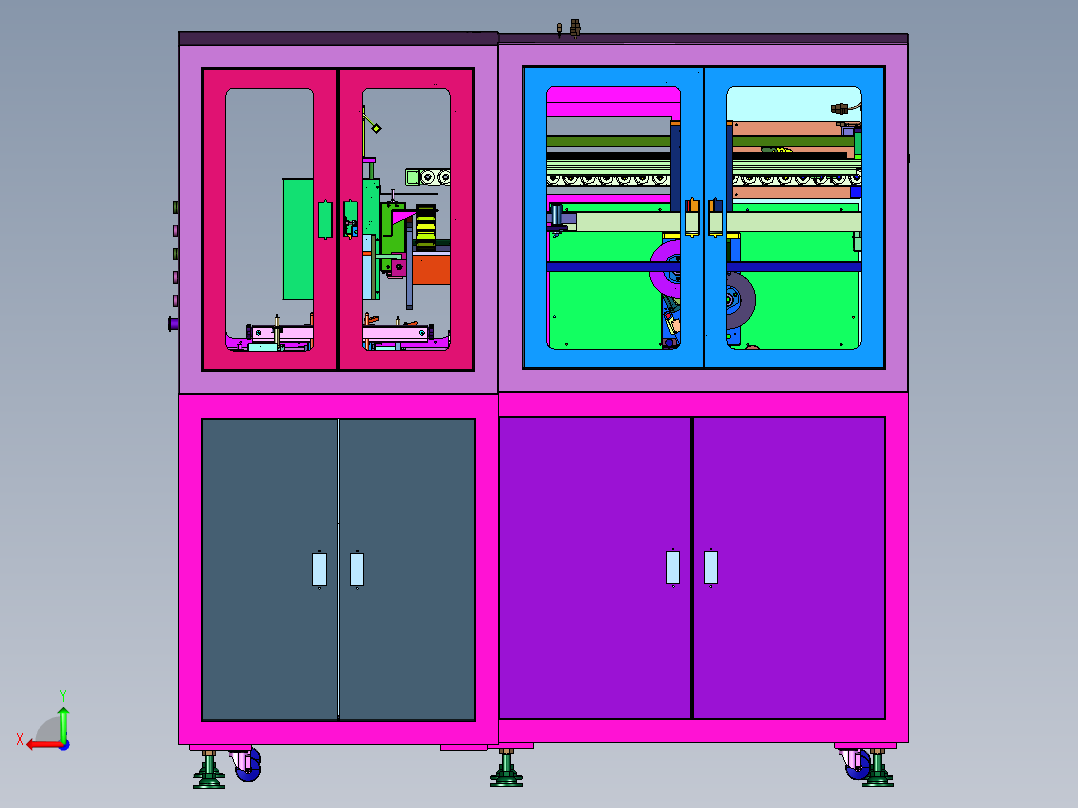胶带释放机构及胶带粘贴设备后视图