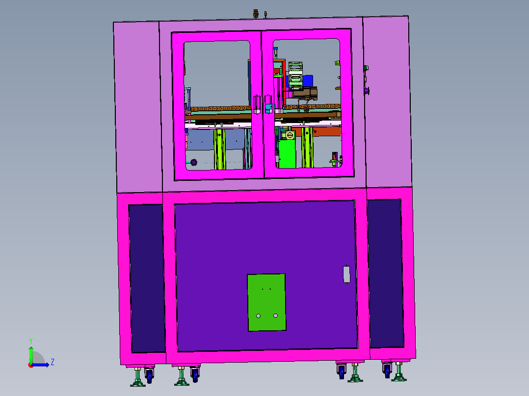 胶带释放机构及胶带粘贴设备左视图