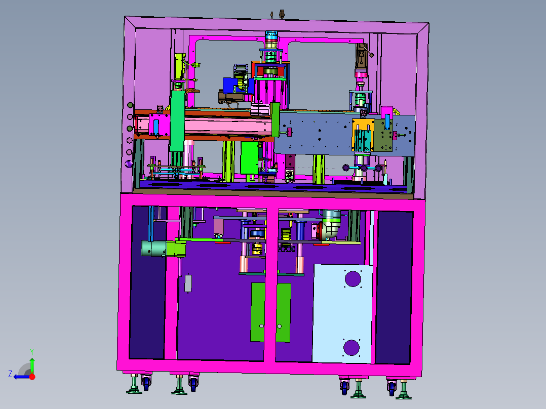 胶带释放机构及胶带粘贴设备右视图